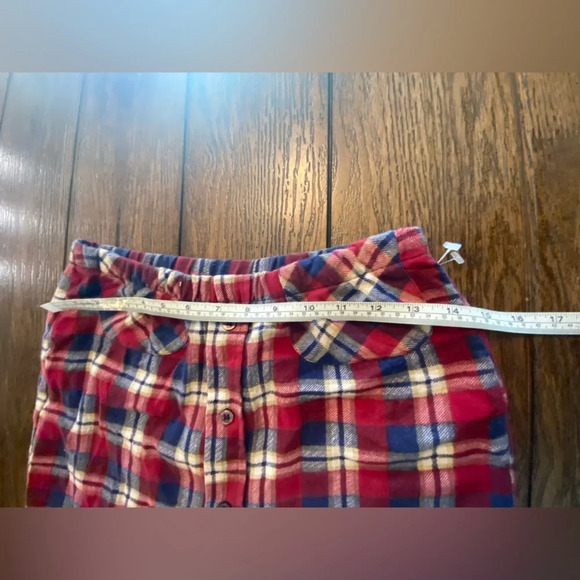 First Of A Kind Plaid Button Up Skirt Size One Size B19 - Picture 4 of 5